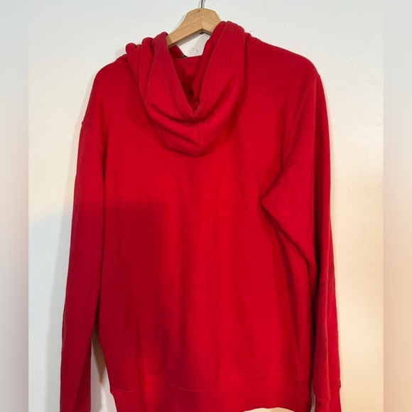 The North Face Red Pullover Hoodie Sweatshirt Men’s Size M - Picture 6 of 9